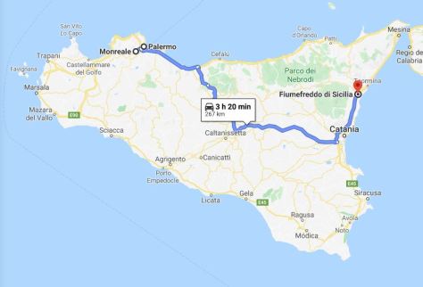 Fiumefreddo – Monreale – Palermo - Sicilia en 5 días (1)